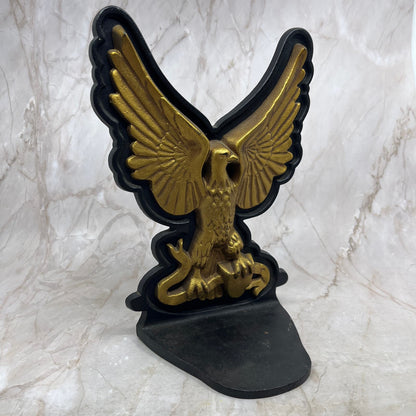 Vintage Spread Winged Eagle Large Cast Iron Doorstop Bookend Statue TI8