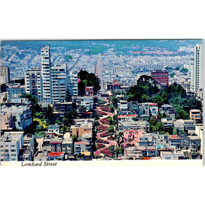 Lombard Street San Francisco CA Vintage Postcard PE4