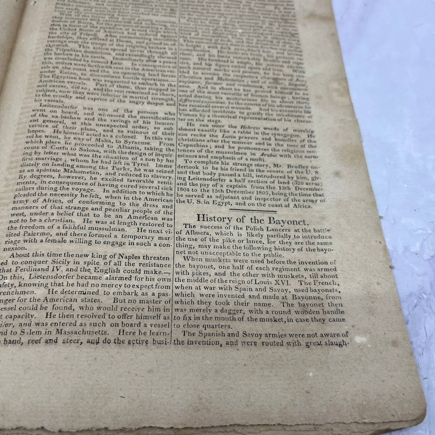 Baltimore Weekly Register May 2, 1812 Joan Eugene Leitensdorfer Bio AF9-5