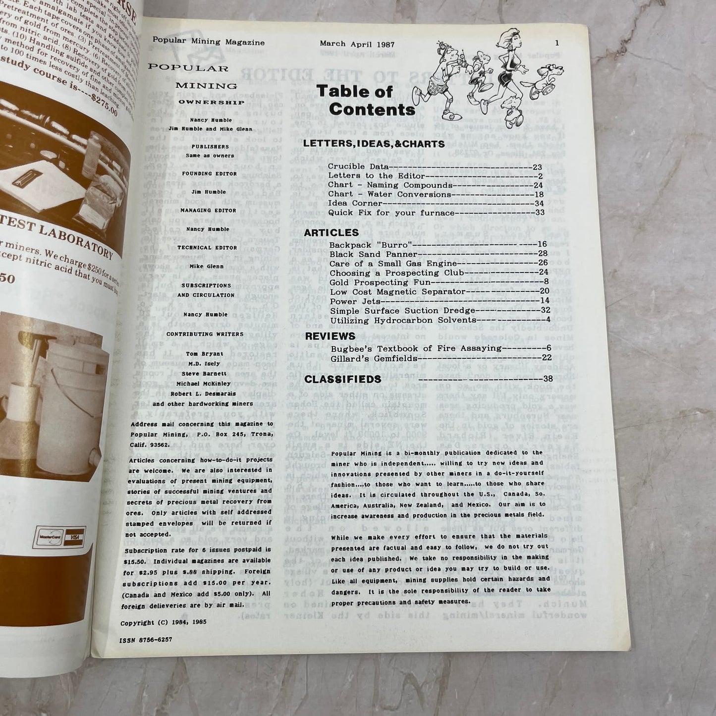 1987 Mar/Apr - Popular Mining Magazine - Treasure Hunting Gold Prospecting M19