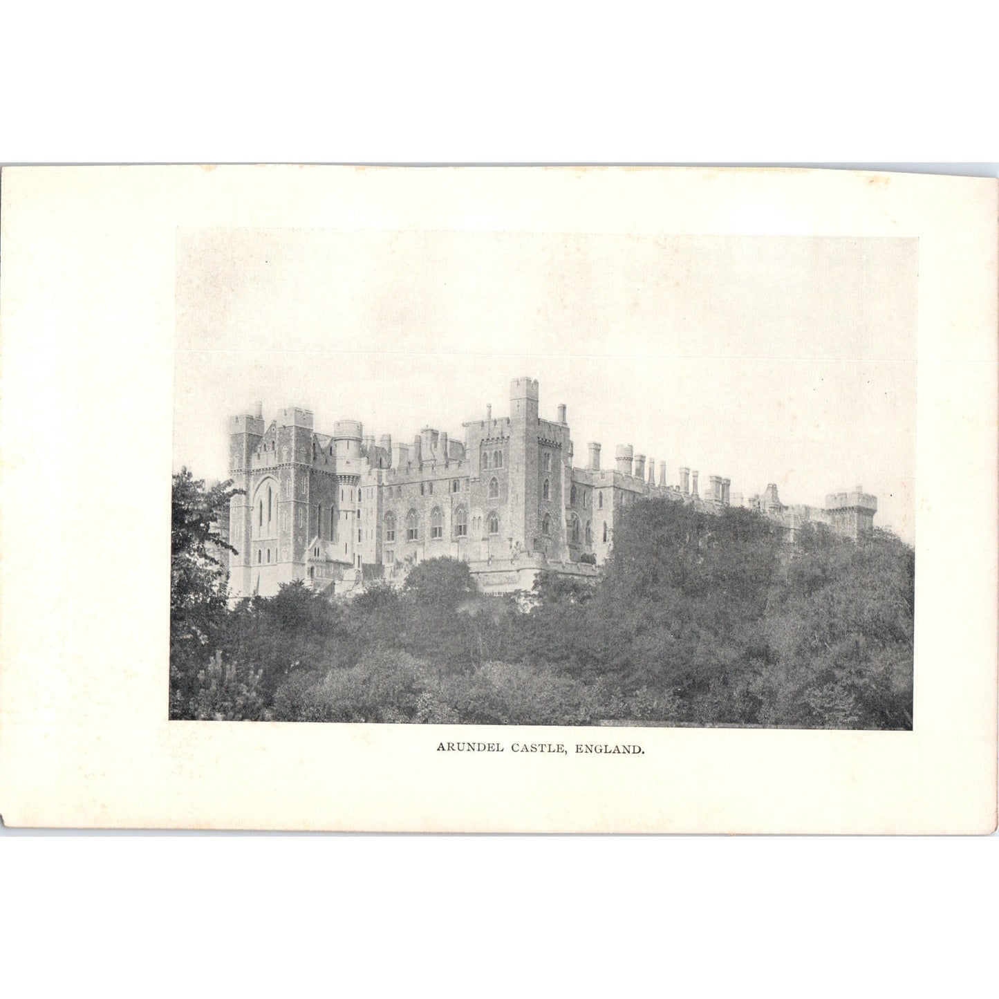 Arundel Castle England 1901 Original Print AD8-H5