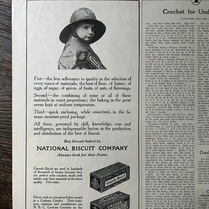 National Biscuit Company Nabisco Baked Biscuits Magazine Ad 10x14 V7