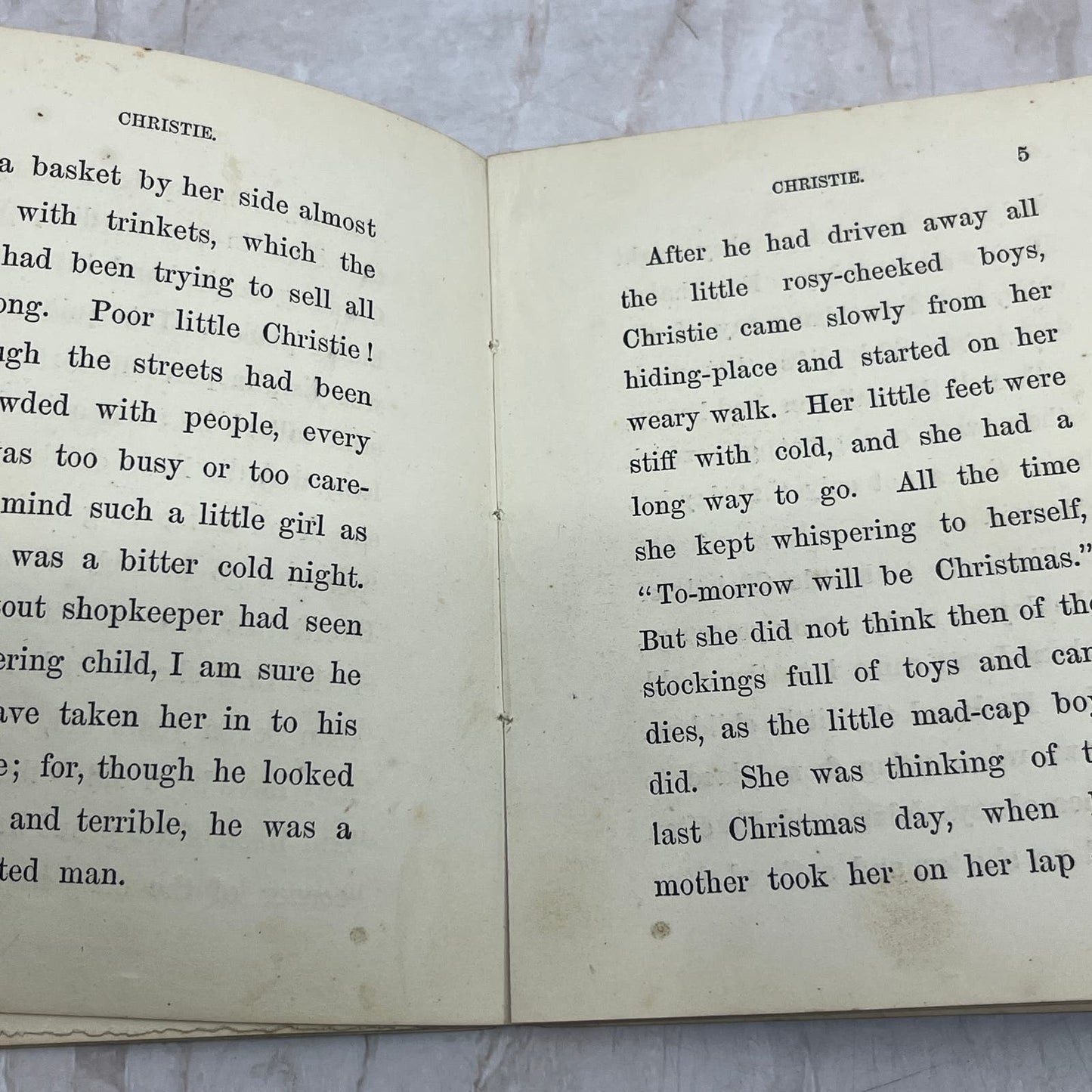 c1880 Christie A Christmas Story Tract Protestant Episcopal Society NY D10