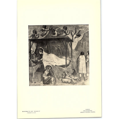The Nativity - Giotto - 1902 Litho Art Print AF4-10