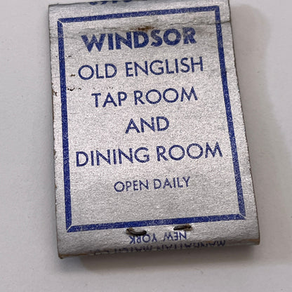 Windsor Court Restaurant Winchester Square Springfield MA Matchbook TB8-MB3-3