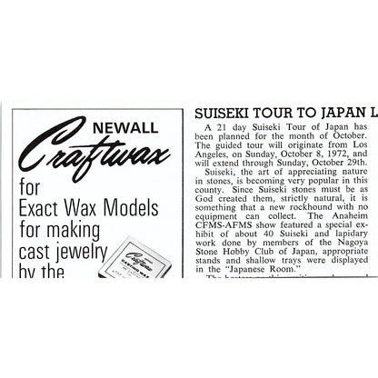 Frances Paul Crafts Pro-Carva Gem Drill El Monte CA 1972 Ad AF8-M4