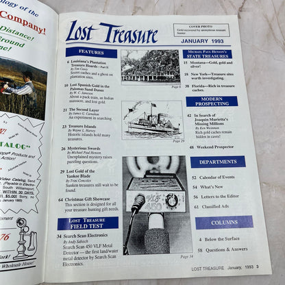 1993 Jan - Lost Treasure Magazine - Treasure Hunting Gold Prospecting M14