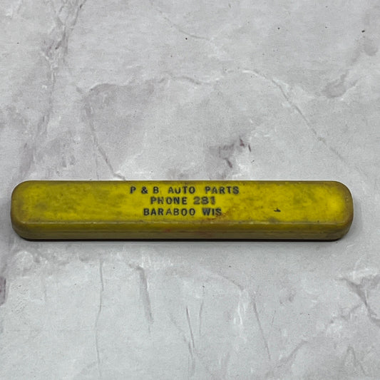 Vintage P&B Auto Parts Baraboo WI Miracle Power Super Lubricant Advertising SB7