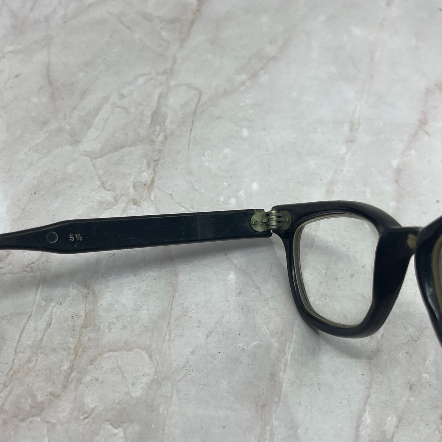 Vintage Criss 46-19 5 1/2 Black Acrylic Sunglasses Eyeglasses Frames TG7-G5-4