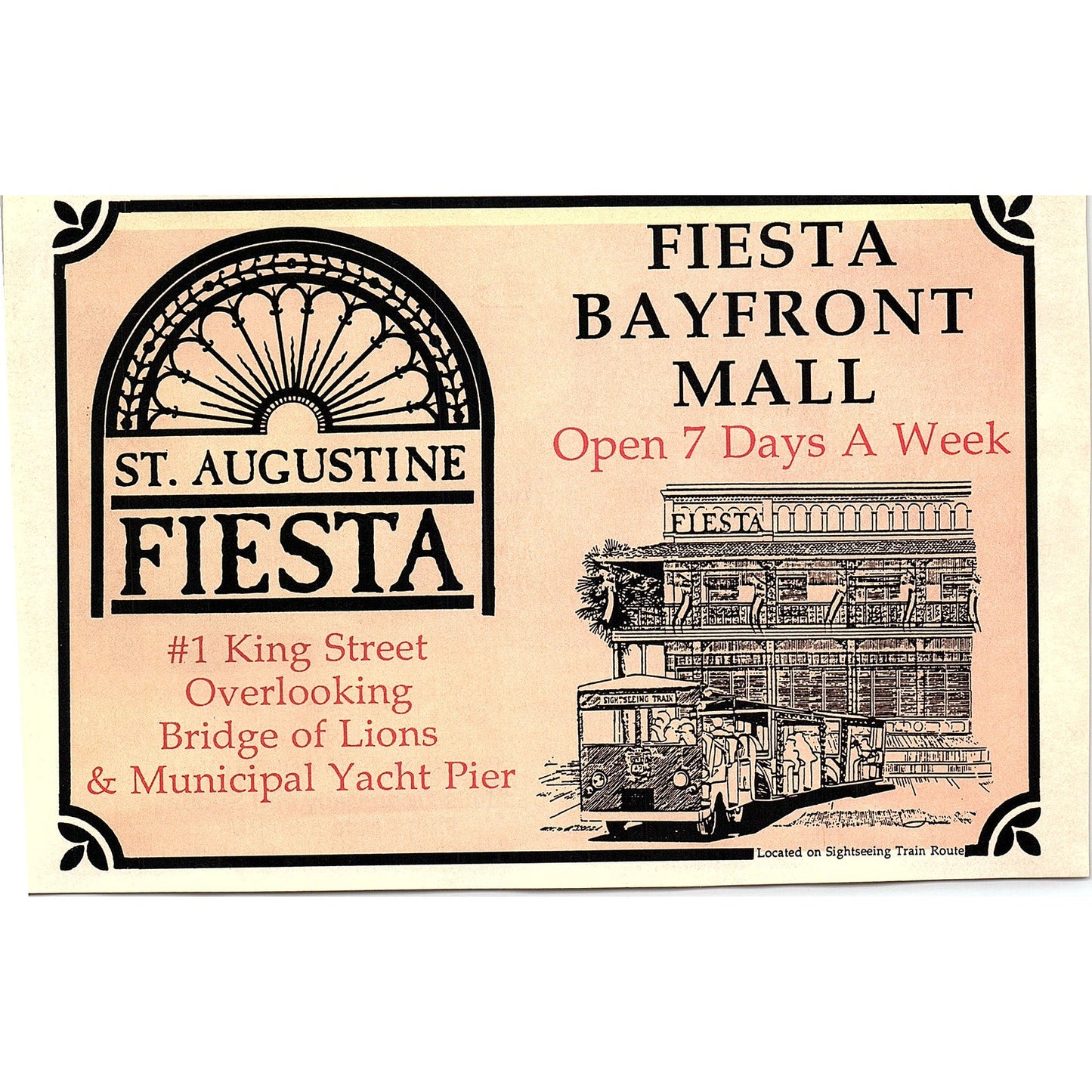 Zorayda Castle / Fiesta Bayfront Mall St. Augustine FL 1989 Ad AF9-12