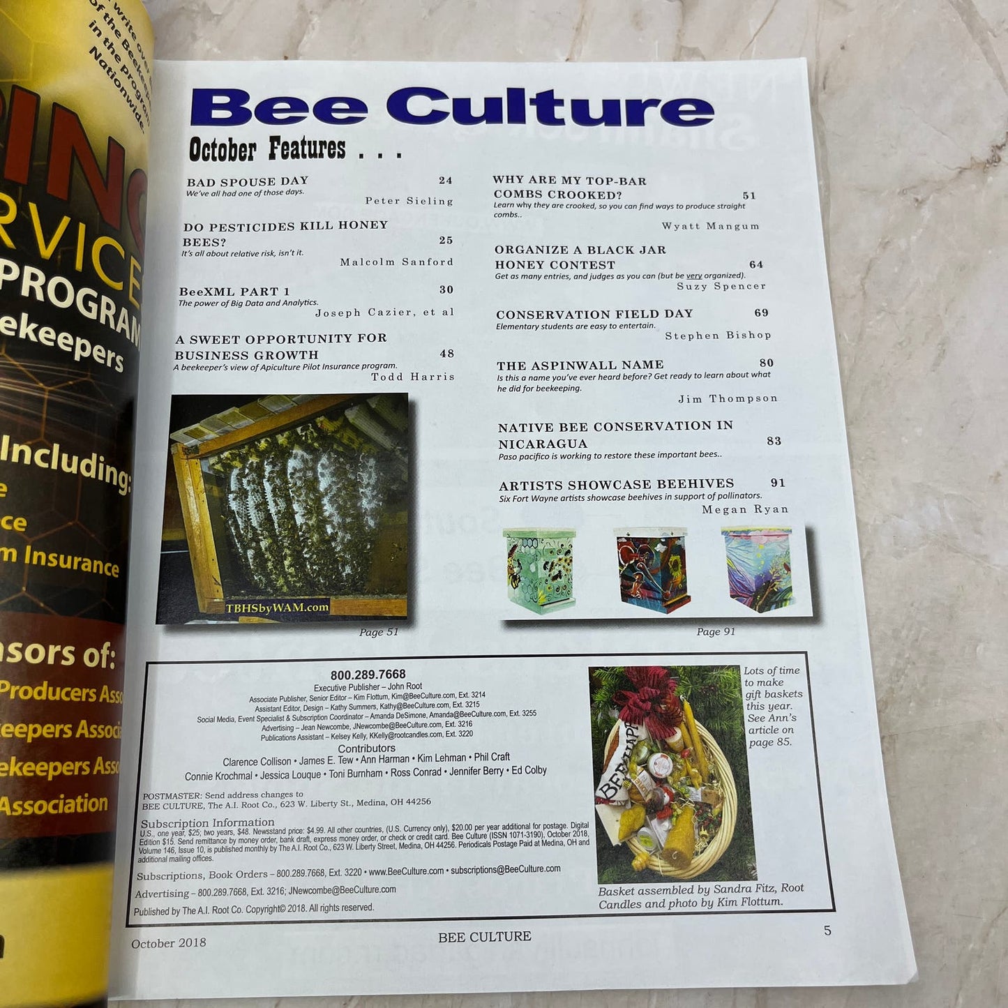 2018 Oct Bee Culture Magazine Magazine - Magazine of American Beekeeping M7