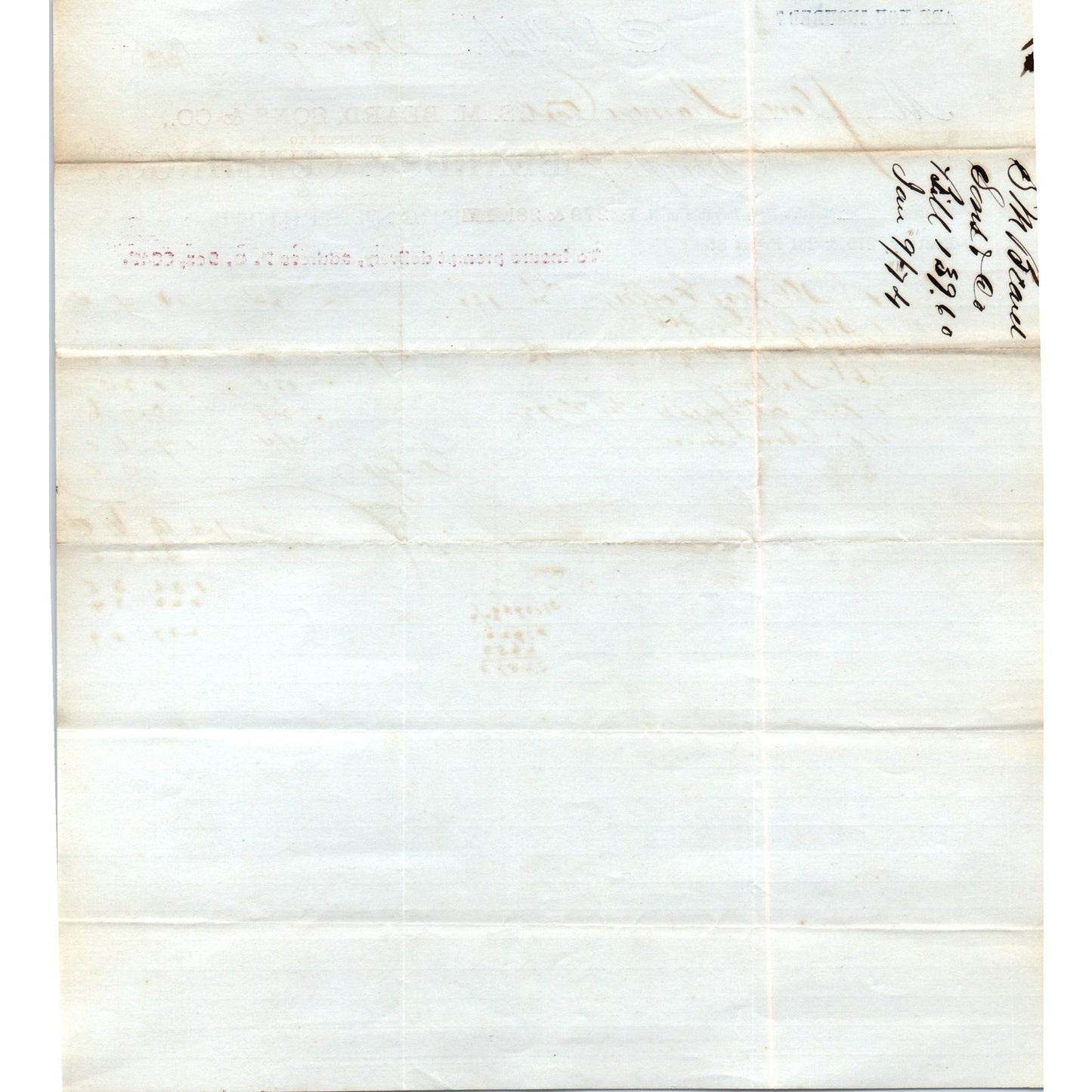 1874 S.M. Beard, Sons & Co Front St. New York Receipt Letterhead D24