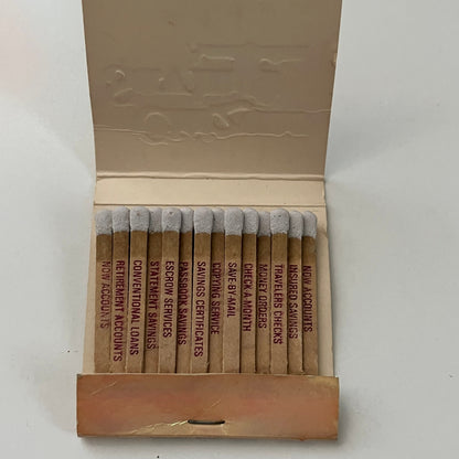 Citizen Savings Junction City Wamego KS Feature Matches Vtg Matchbook TB7-XSM