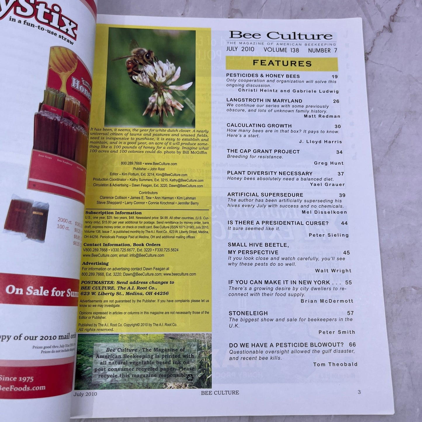 2010 July - Bee Culture Magazine - Bees Beekeeping Honey M32