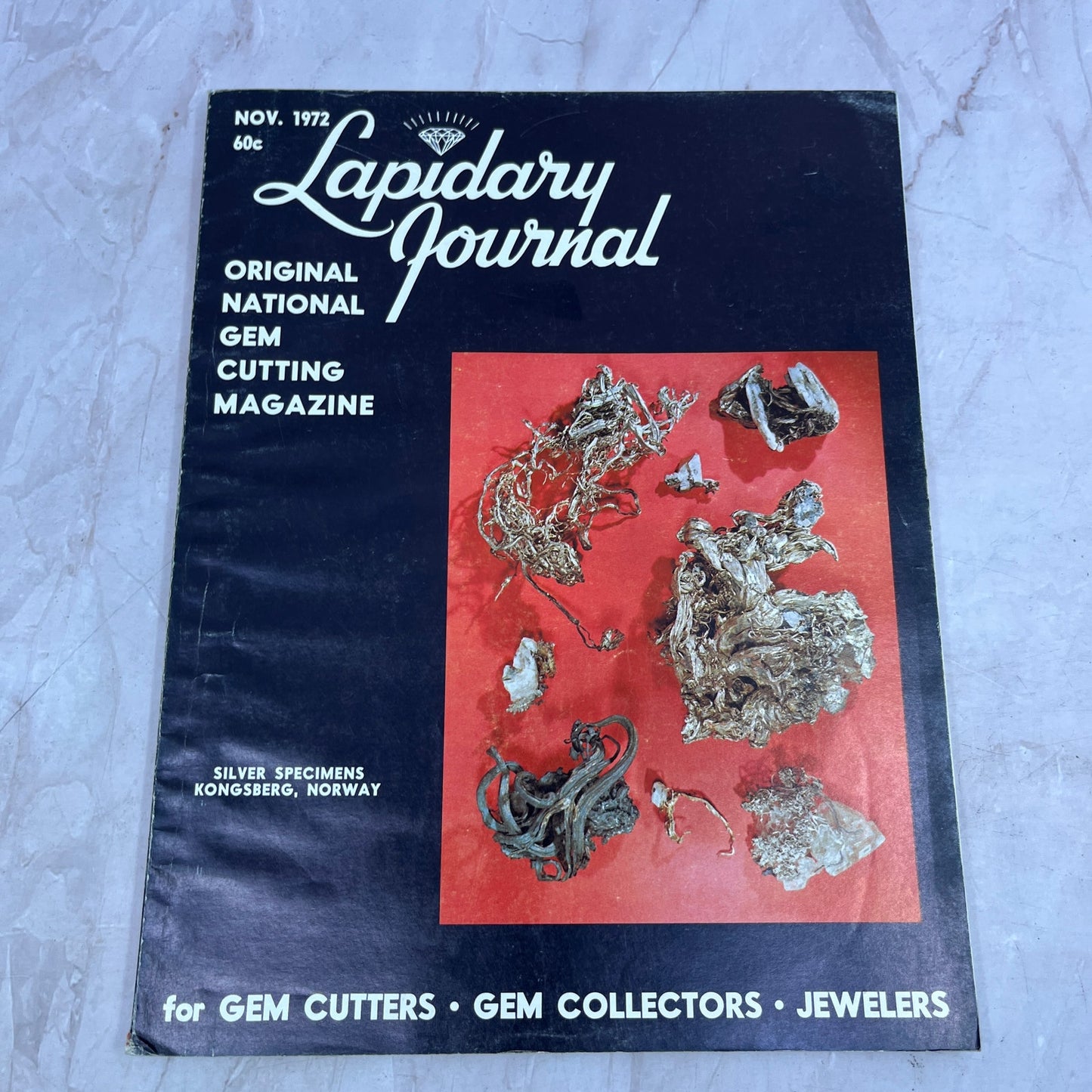 Silver Specimens Kongsberg Norway - Lapidary Journal Magazine - Nov 1972 M22