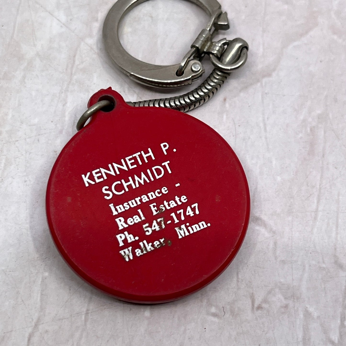 Vintage Statesman Ins Group Kenneth P. Schmidt Walker MN Keychain SF4
