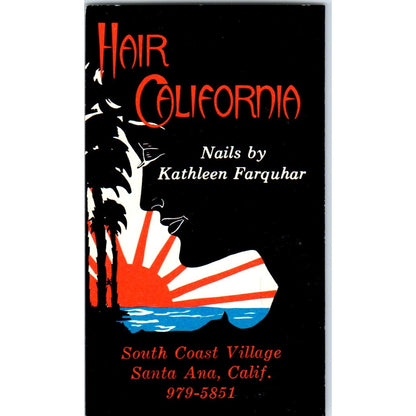 Hair California Nails by Kathleen Farquhar Santa Ana CA Business Card SD8-B11