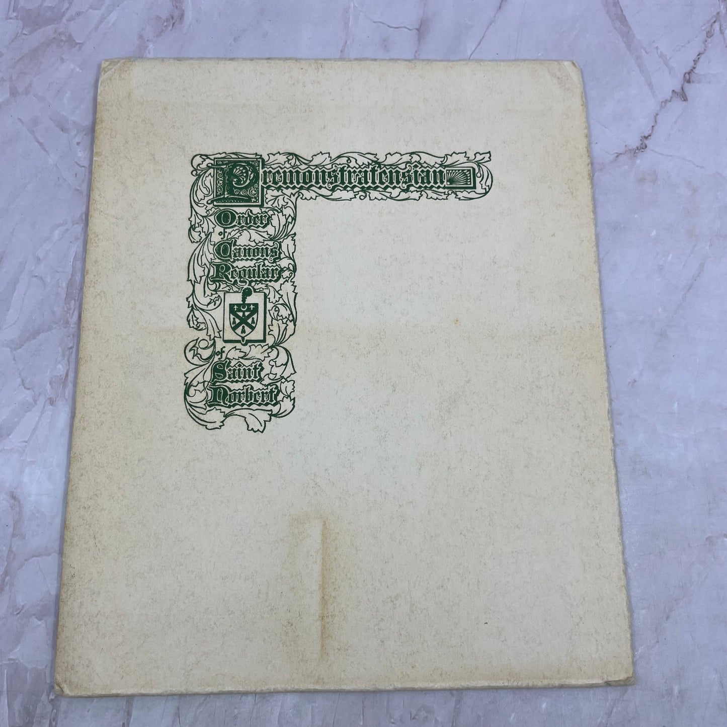 1964 Perpetual Mass Association Enrollment Certificate Depere Wisconsin TA9-E1