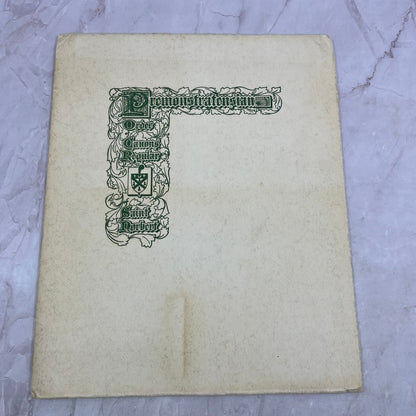 1964 Perpetual Mass Association Enrollment Certificate Depere Wisconsin TA9-E1