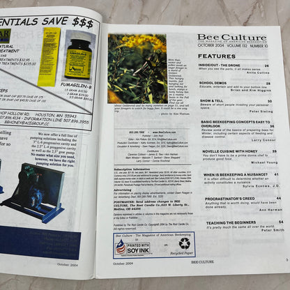2004 Oct - Bee Culture Magazine - Bees Beekeeping Honey M9