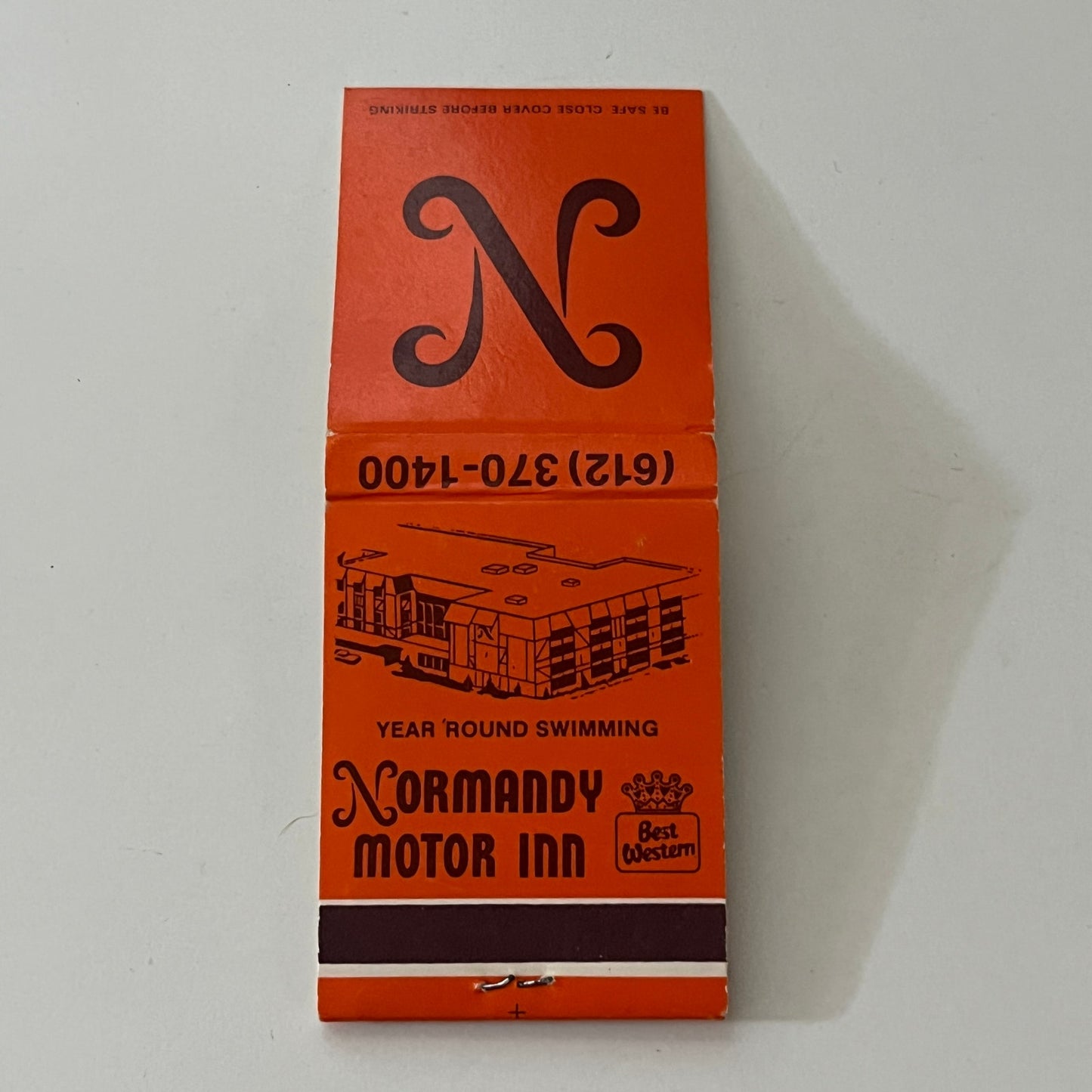 Normandy Motor Inn Minneapolis Minnesota Vintage Matchbook SC4-R7