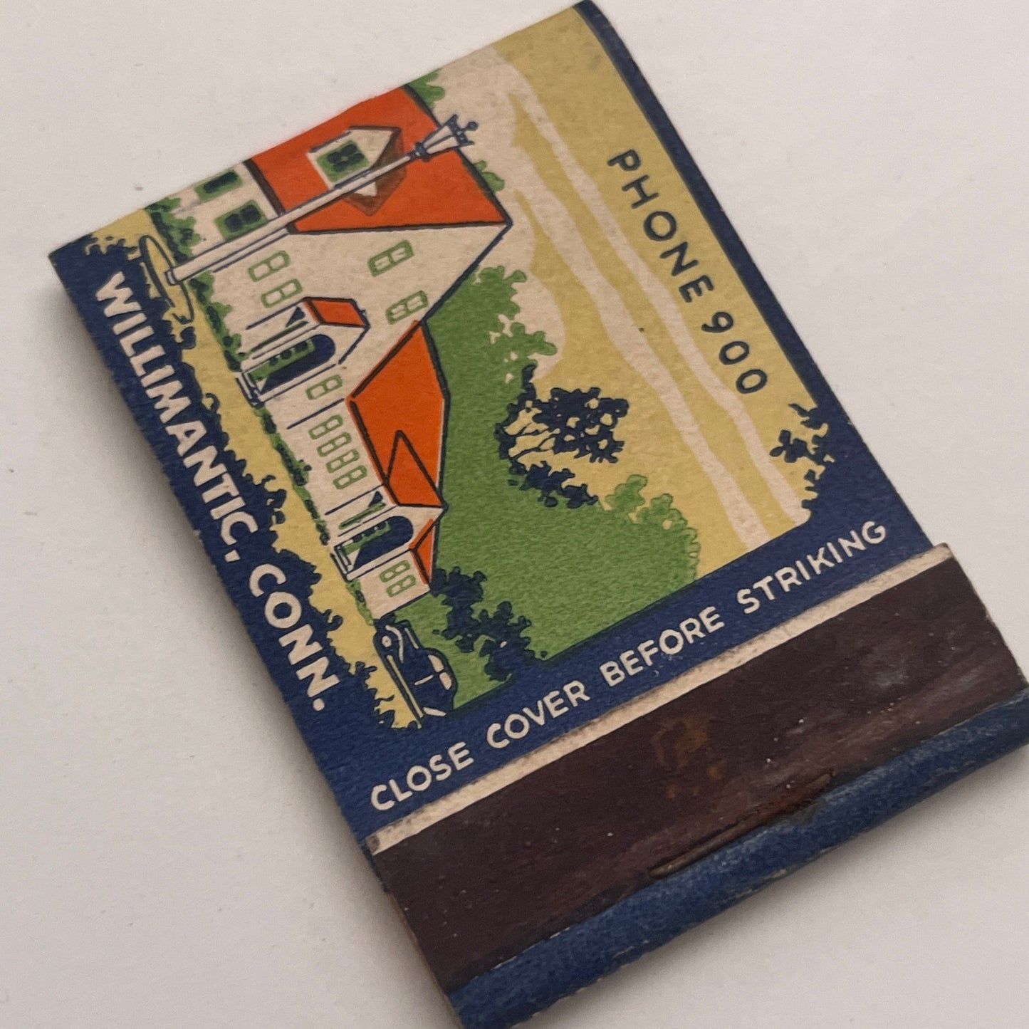 Shell Chateau Restaurant Willimantic CT Vintage Matchbook Cover TB8-MB2-5