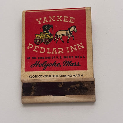 Yankee Pedlar Inn Coachman Inn Holyoke MA Vintage Matchbook Cover TB8-MB-1