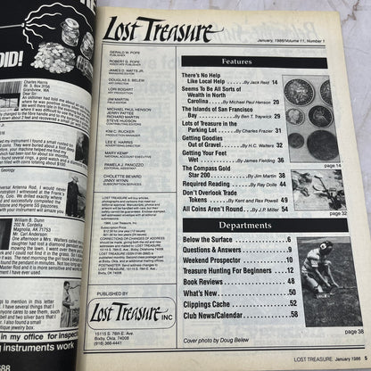 1986 Jan - Lost Treasure Magazine - Treasure Hunting Gold Prospecting M15