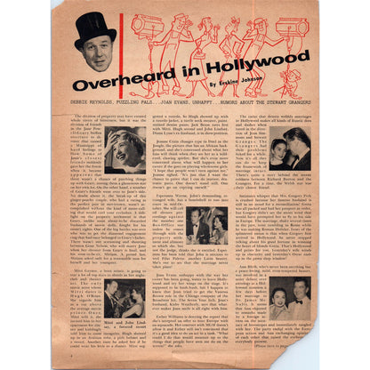 Mogambo - Clark Gable Ava Gardner Grace Kelly Vintage Original Magazine Ad D20