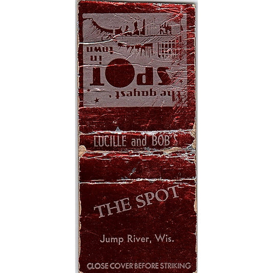 The Spot Jump River WI Vintage Matchbook Cover SC7-Y10