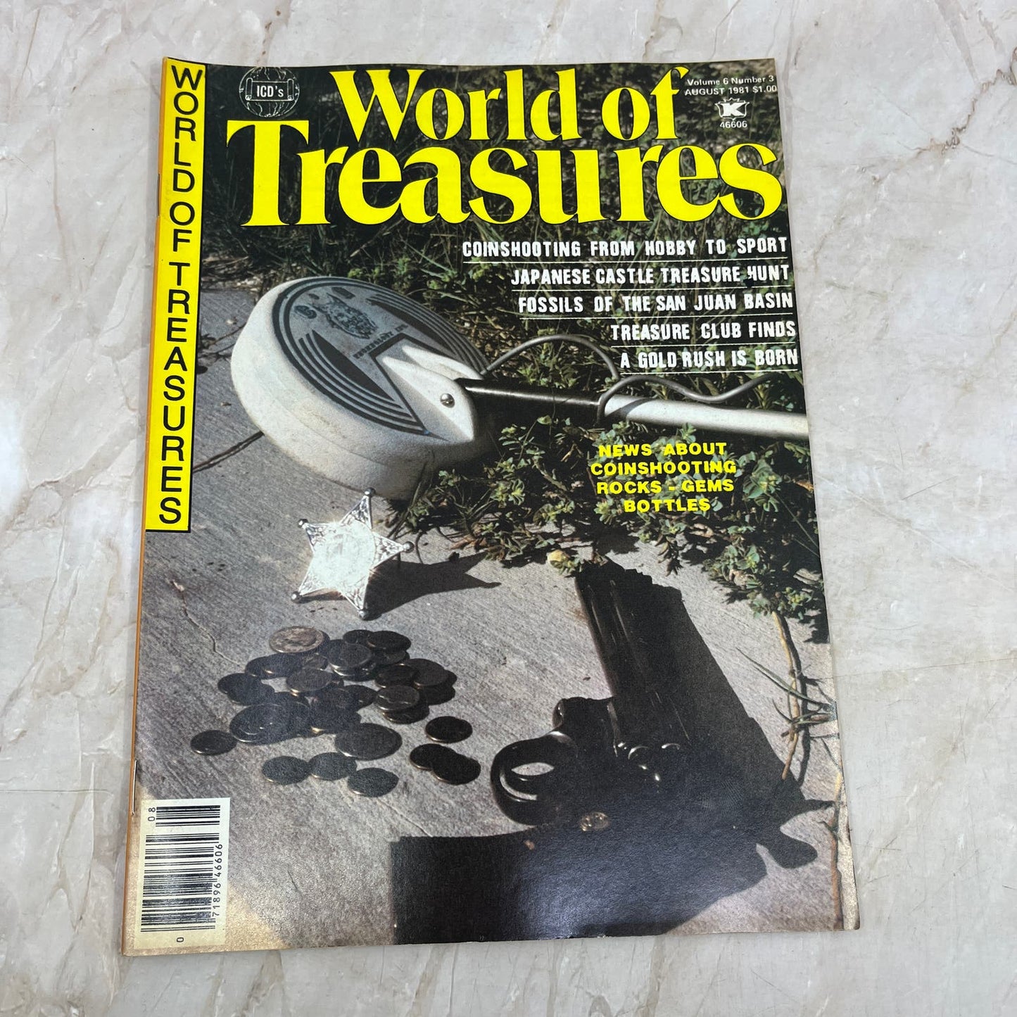 1981 Aug - ICD World of Treasures Magazine - Treasure Hunting Gold Rocks M16
