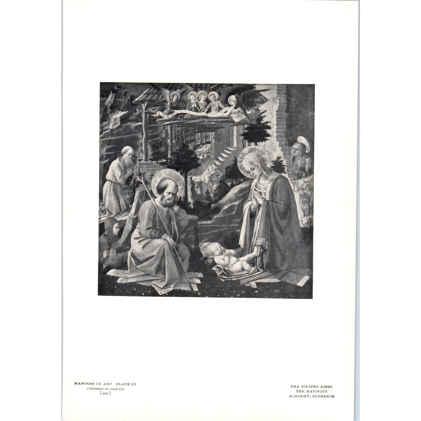 The Nativity - Fra Filippo Lippi c1905 Art Print D16