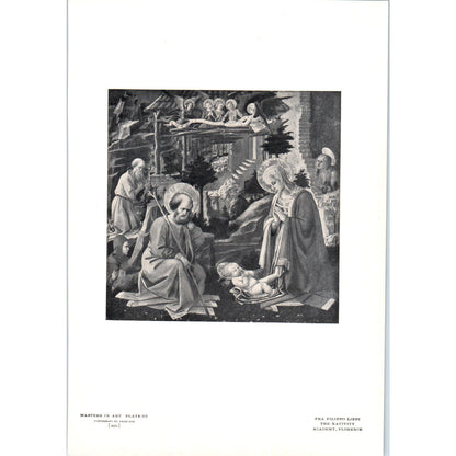 The Nativity - Fra Filippo Lippi c1905 Art Print D16