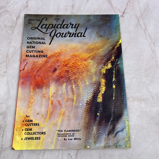 The Flamingos Petrified Wood Lou White- Lapidary Journal Magazine - Nov 1965 M22