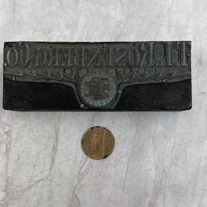 T.L. Rosenberg Co Motors Vintage Letterpress Printers Block Plate SF5
