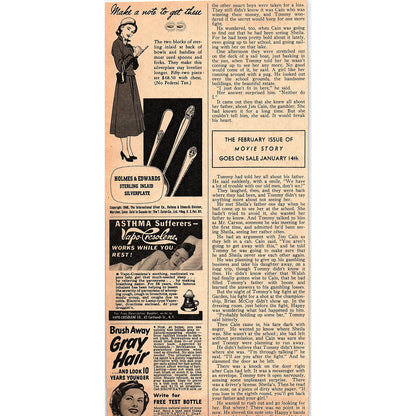 Vitone Jergens Face Cream 1948 Ad AF8-1