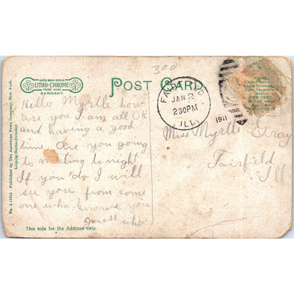 1911 Spanish American War Surveying Corps Field Maneuvers Original Postcard PD2