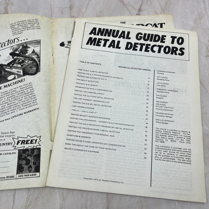 1978 Western & Eastern Treasures Magazine Annual Guide to Metal Detectors M18