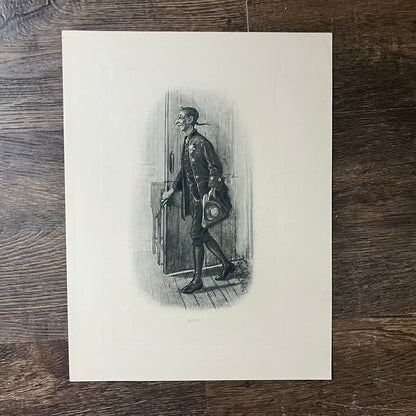 Edwin Austin Abbey - Ichabod Crane Engraving Art Print 9x12 V8
