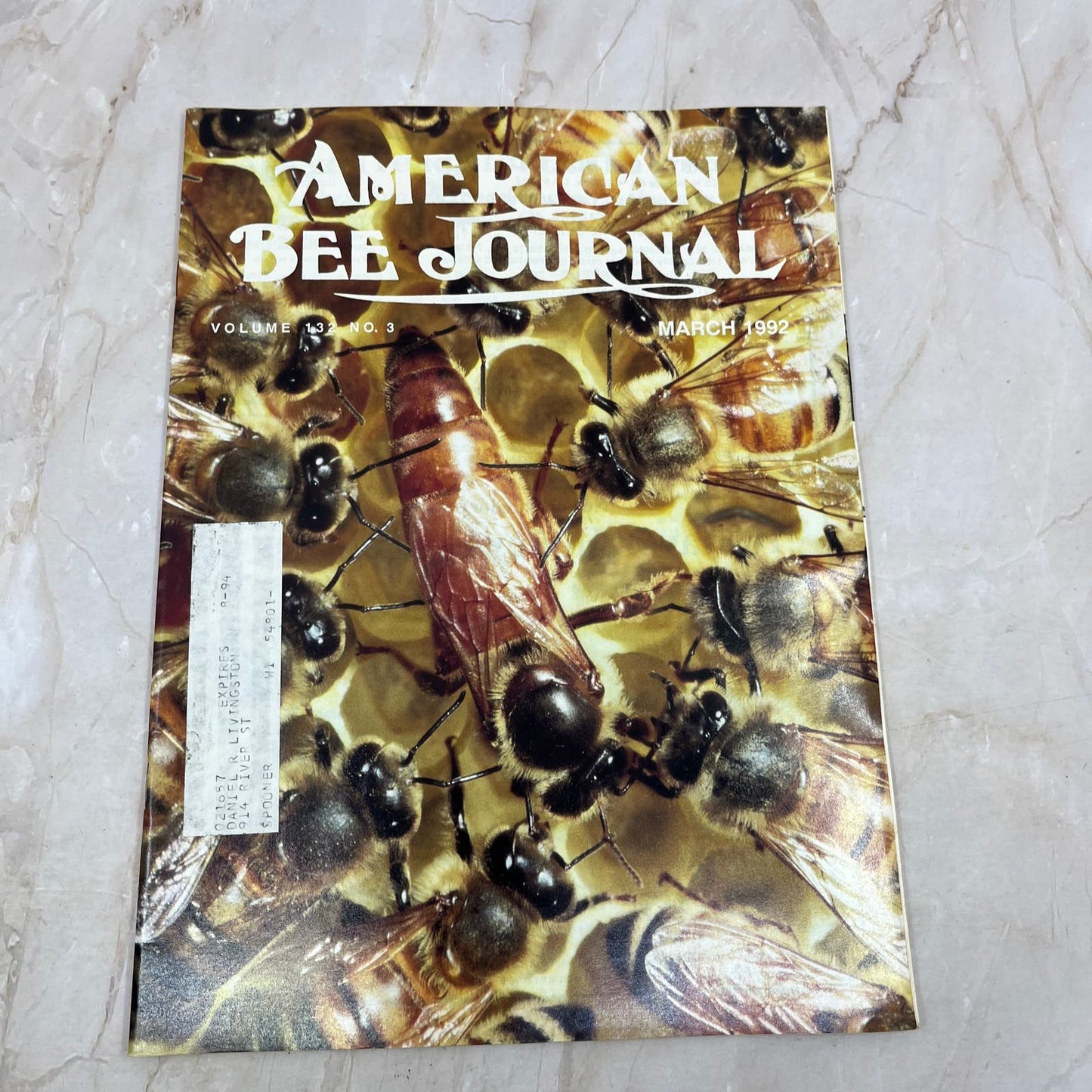 1992 March American Bee Journal Magazine Bees Beekeeping Honey M8