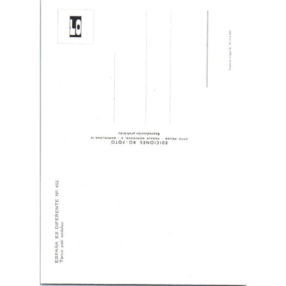 España Es Diferente Tipico ati Andaluz Vintage Postcard PD1