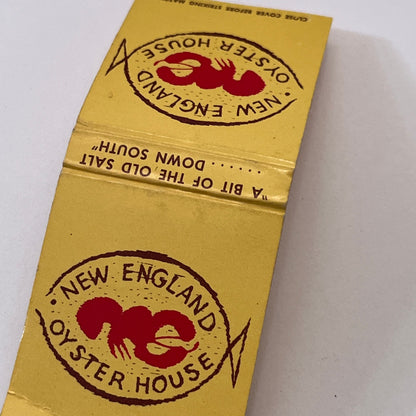 New England Oyster House Florida Vintage Matchbook Cover TB6-MB1-11
