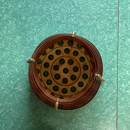 Original Frank Stone Art Hanging Light Fixture Copper Brutalist MCM Signed