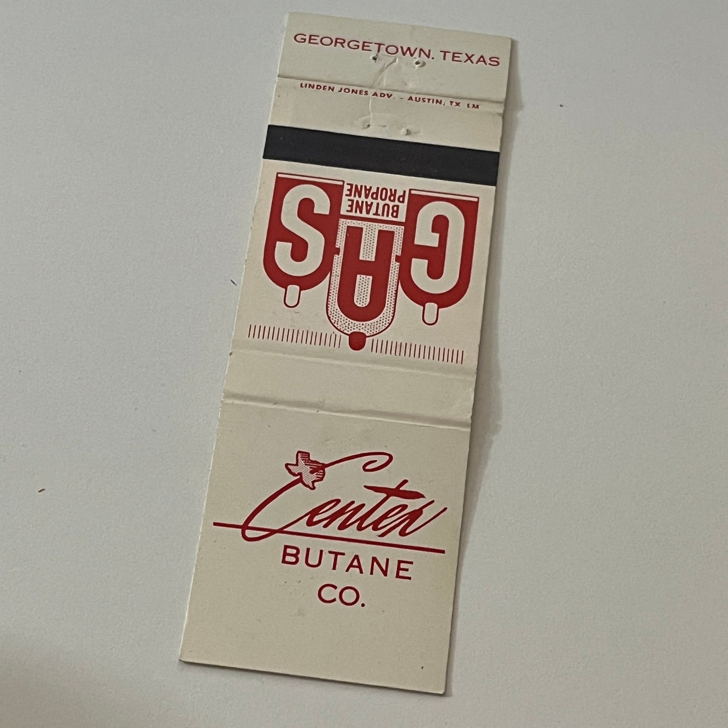 Center Butane Co Propane Gas Vintage Matchbook Cover MM5-7