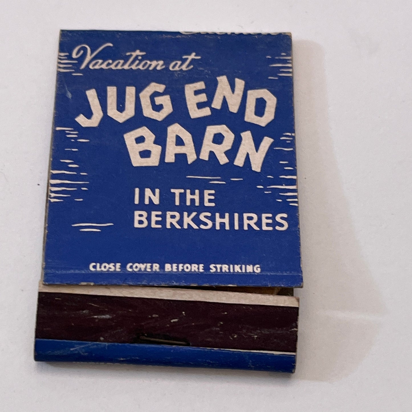 Jug End Barn in the Berkshires Vintage Matchbook Cover TB6-MB1-7
