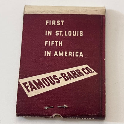 F.B. Co. Famous-Barr Co St. Louis MO Vintage Matchbook Cover TB6-MB1-5