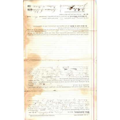 1890 Deer Lodge Montana Quitclaim Deed Gilman G. Welch AF7-E6