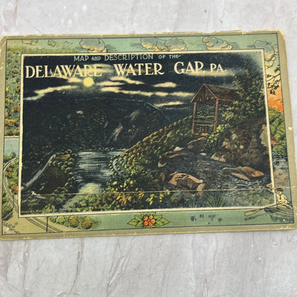 c1915 Delaware Water Gap PA Views and Map Souvenir Booklet TJ5-EL