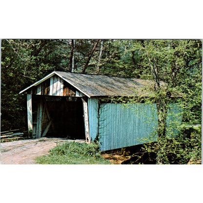 #11 Raccoon Creek Jackson County Ohio Covered Bridge Postcard PB13