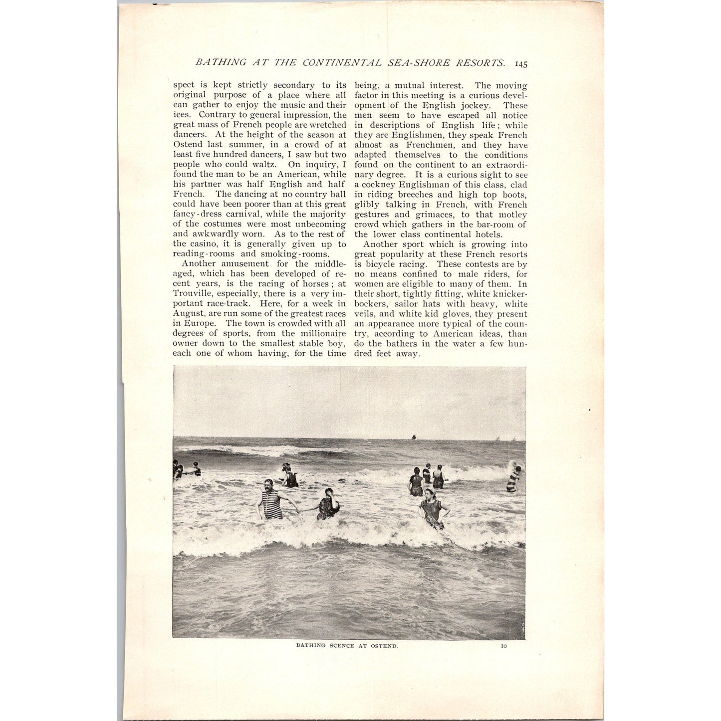 Bathing at Continental Sea-Shore Resorts J, Howe Adams 7 Page 1985 Article AH6-7